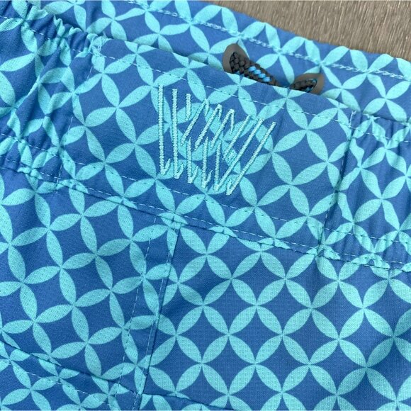 Mack Weldon Swim Trunks Shorts Mens Size XXL 2XL Wave Runner Blue 6" Inseam - Picture 5 of 5